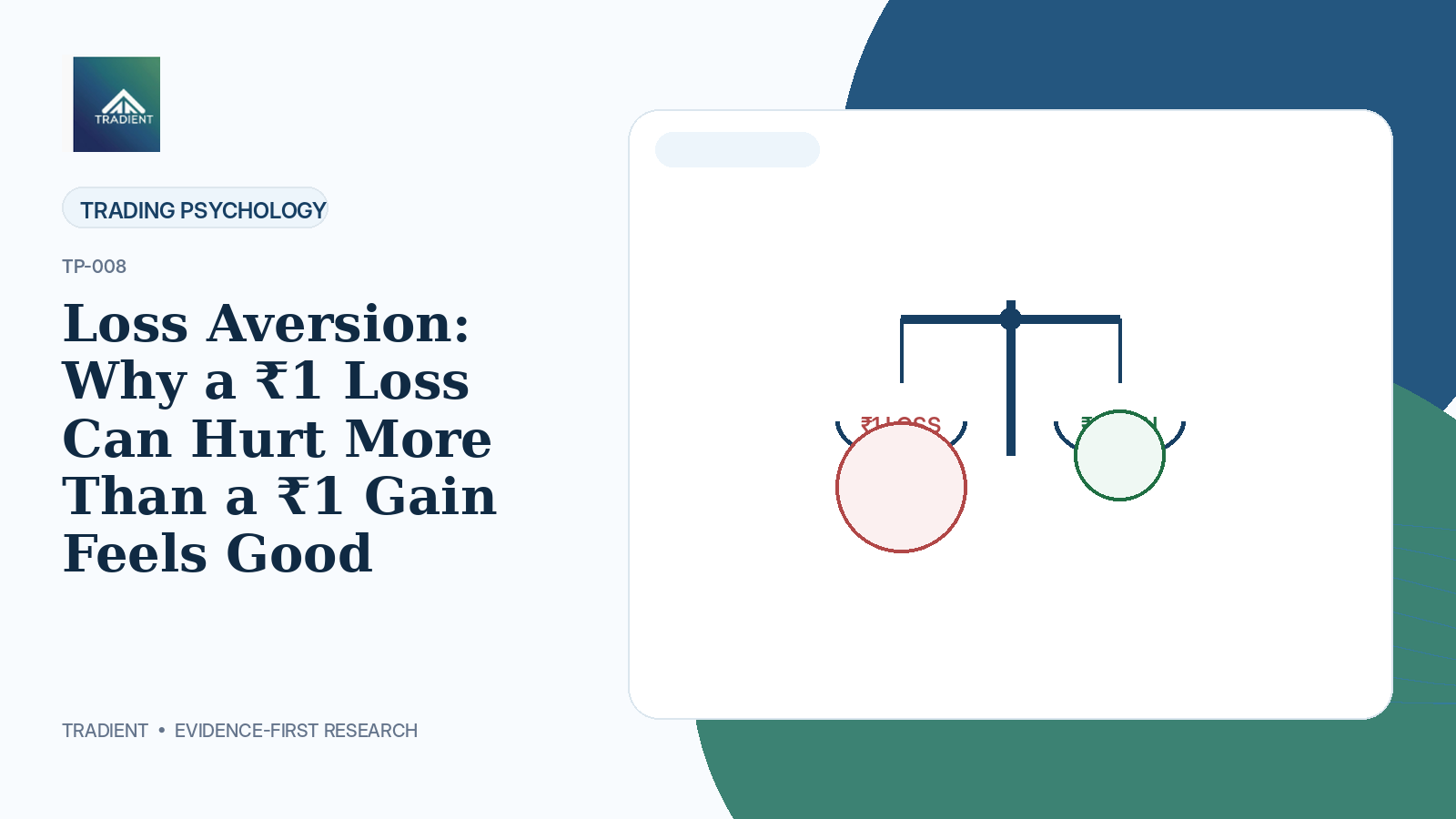 Loss Aversion: Why a ₹1 Loss Can Hurt More Than a ₹1 Gain Feels Good