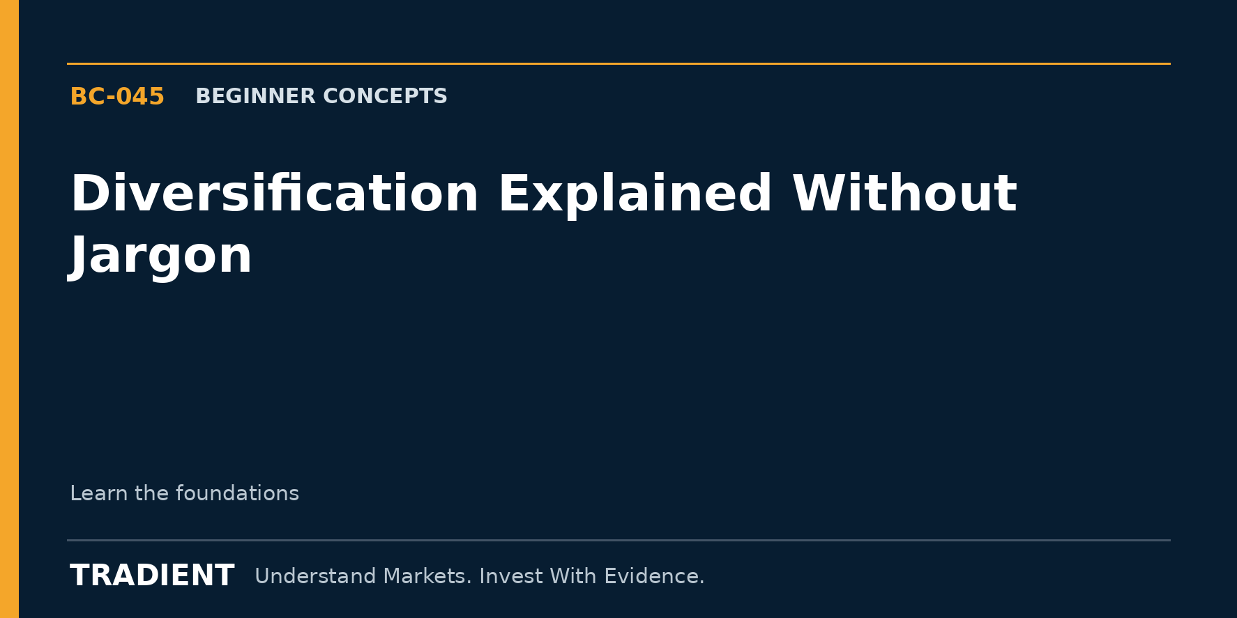 Diversification Explained Without Jargon