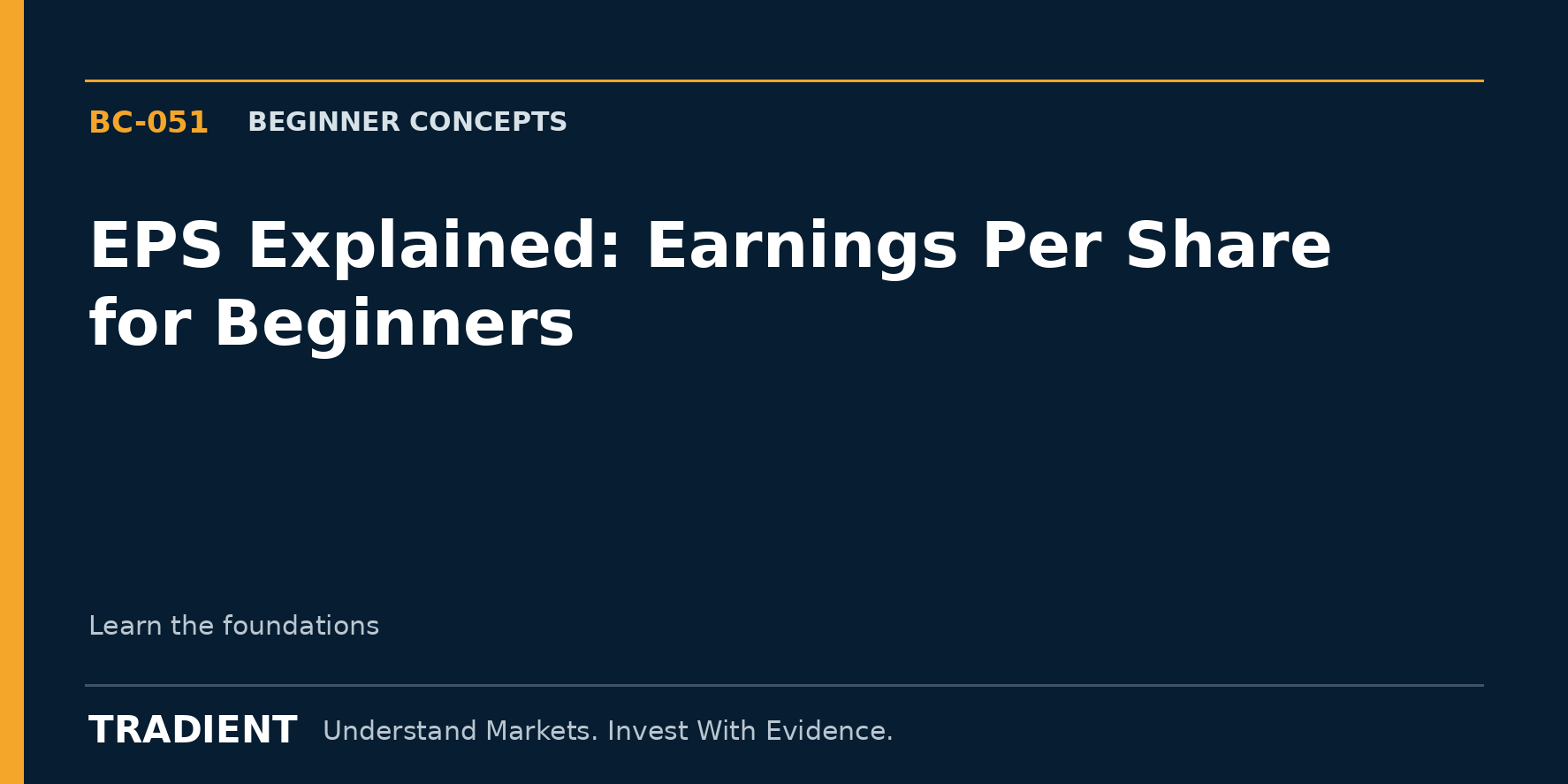 EPS Explained: Earnings Per Share for Beginners