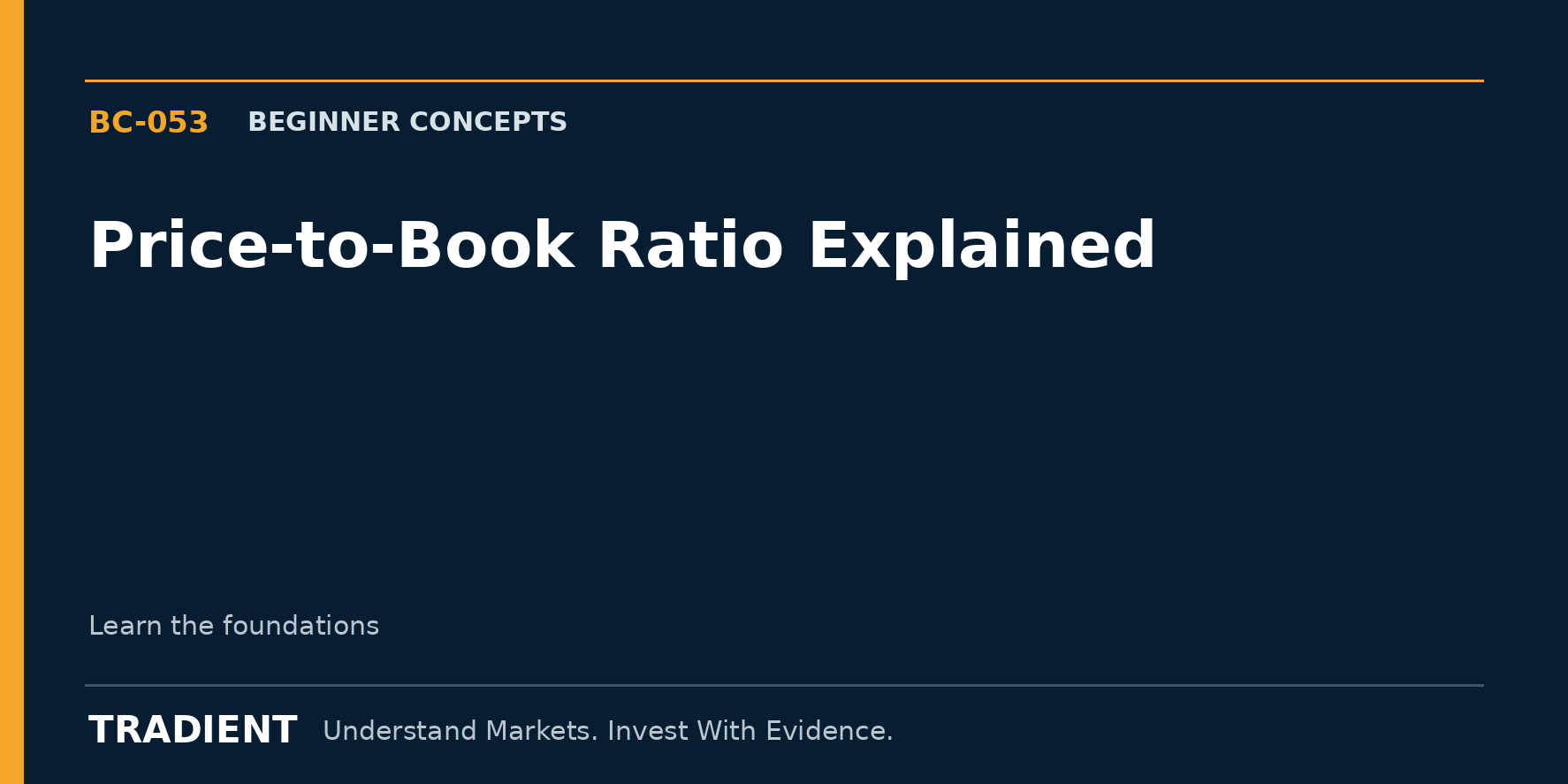 Price-to-Book Ratio Explained