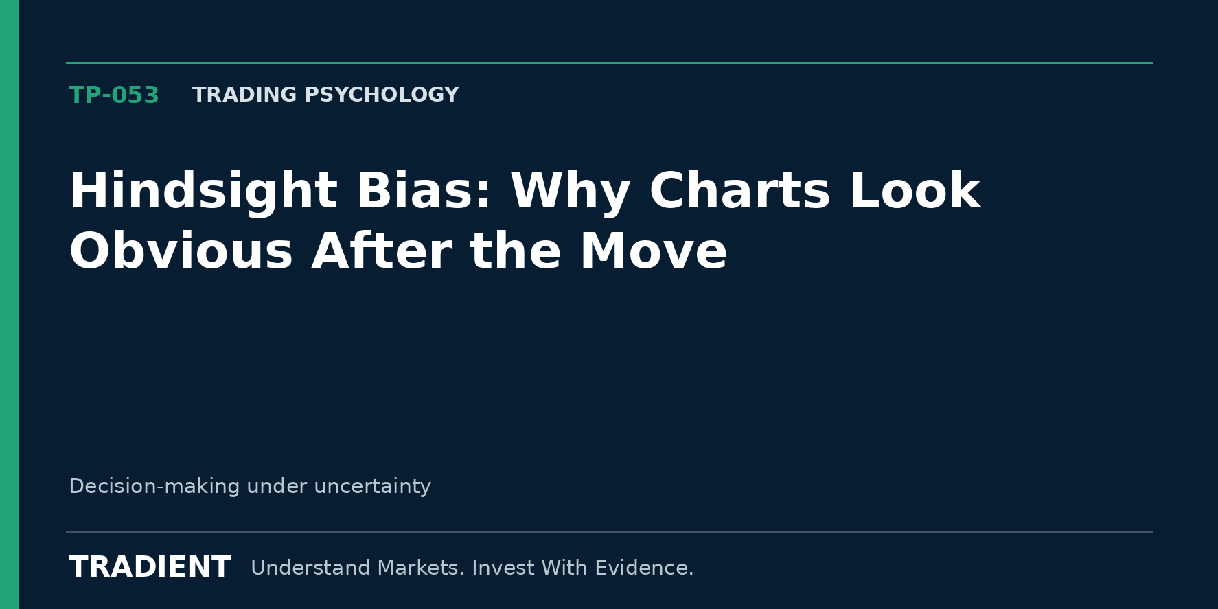 Hindsight Bias: Why Charts Look Obvious After the Move